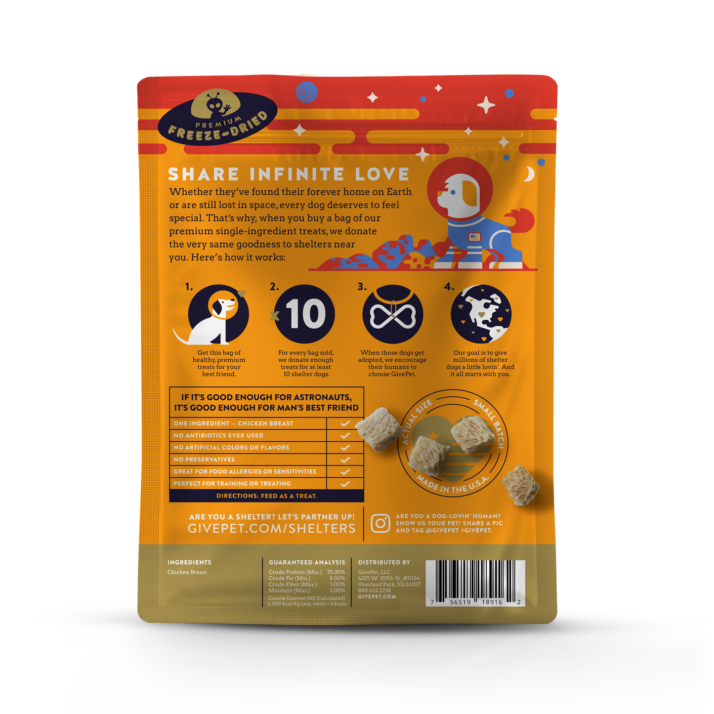 Mars Rover Freeze-Dried Dog Treats