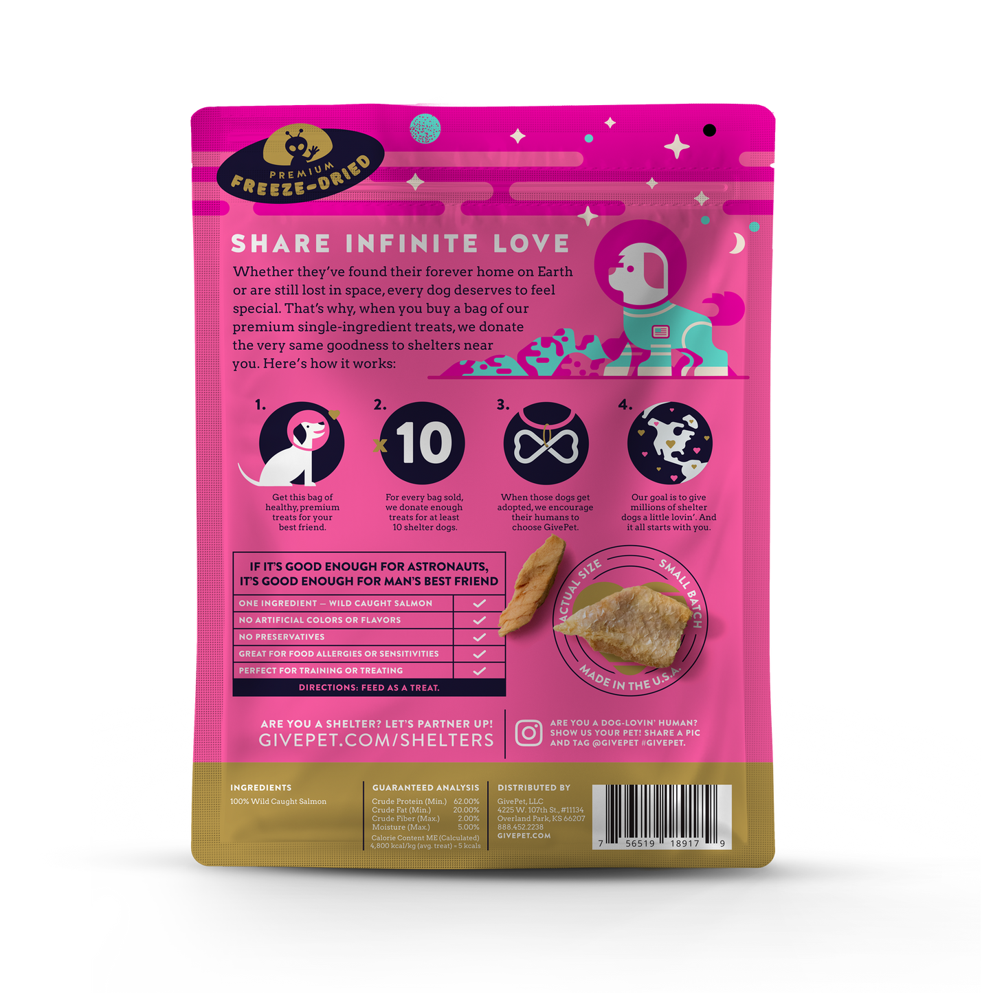 Astromutt Freeze-Dried Dog Treats 3oz