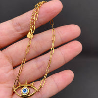 18K Gold-Plated Evil Eye Bracelet