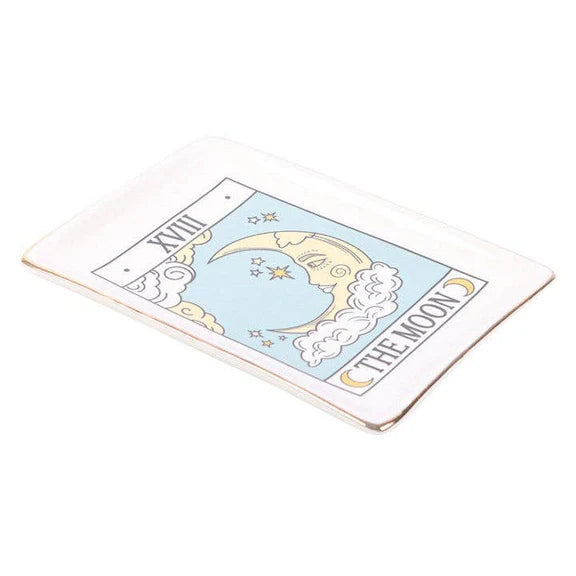 The Moon Tarot Card Ceramic Tray