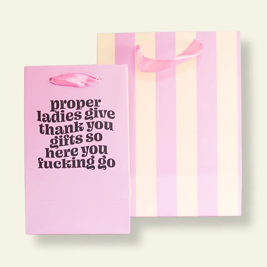 Proper Ladies Say Thanks Gift Bag