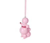 Pink Poodle Ornament
