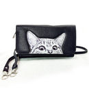 Peeking Cats Wallet in Vinyl Material