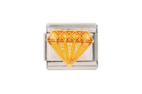 Diamond Italian Charm