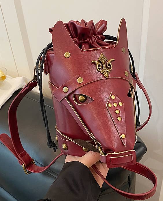 Horse Bucket Bag Punk Animals Crossbody Bag