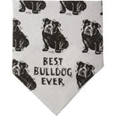 Bulldog/Love My Human Large Pet Bandana