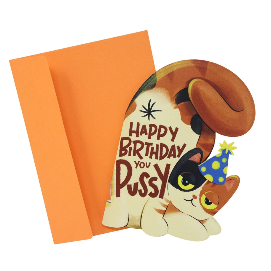 Happy Birthday You Pussy Card