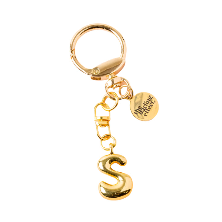 Bubble Letter Keychain Bag Charm