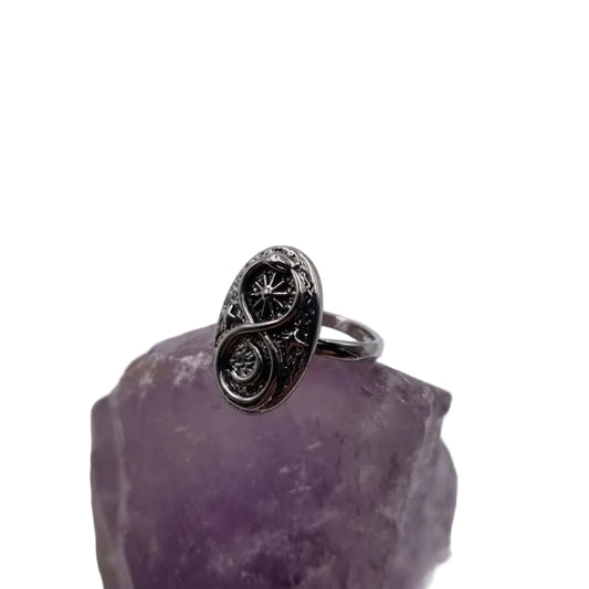 Goth Witchy Infinity Snake Ring