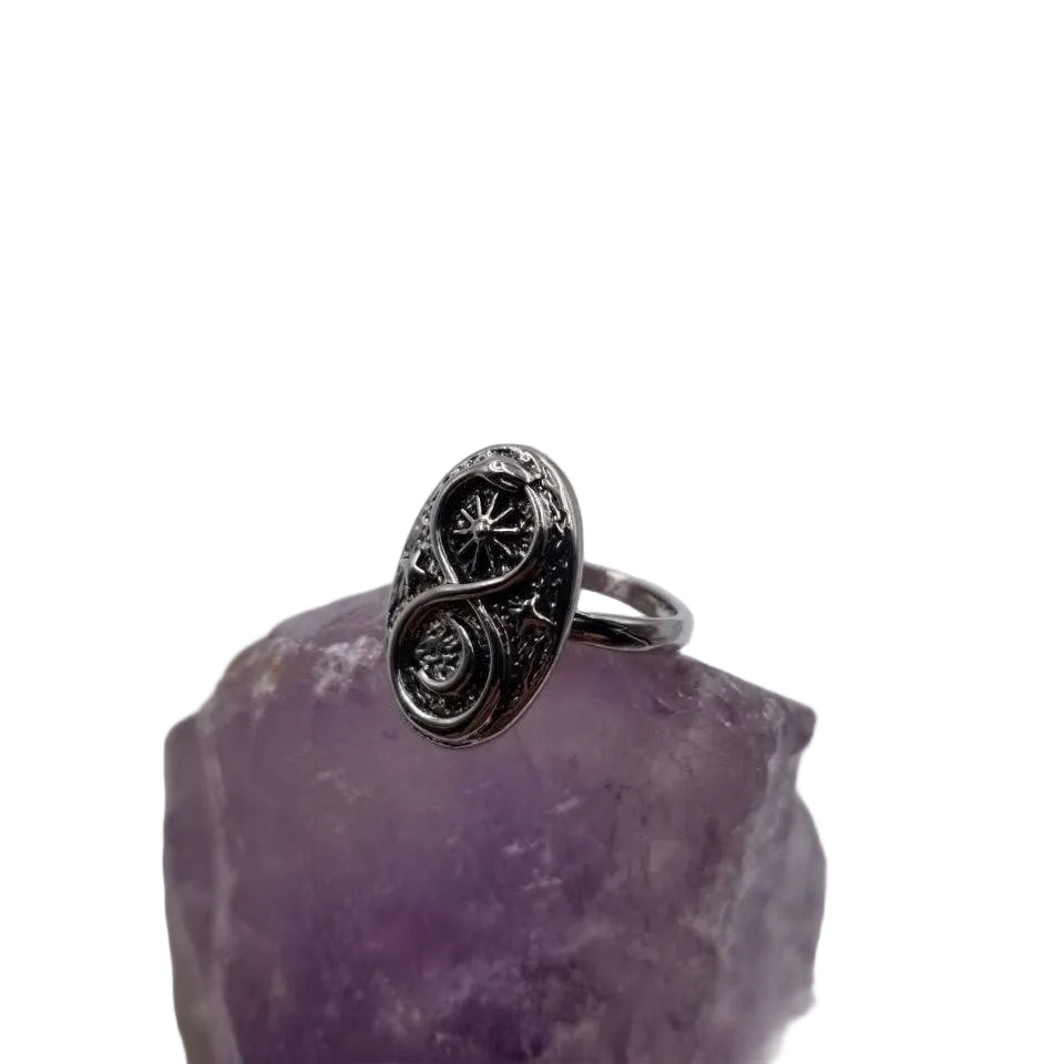 Goth Witchy Infinity Snake Ring