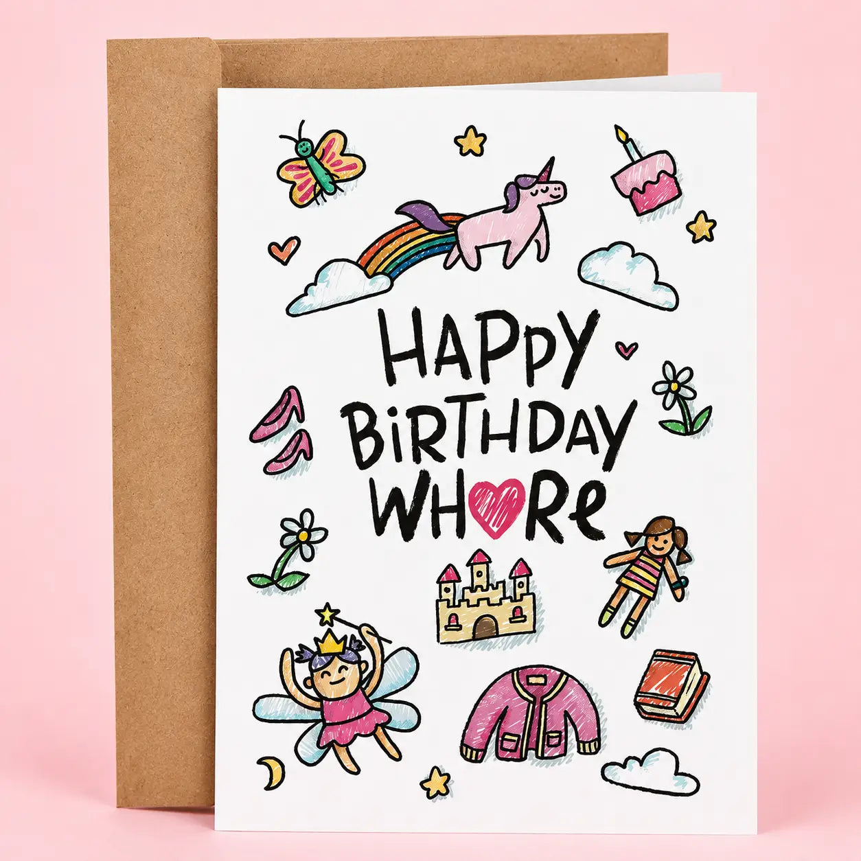 Happy Birthday Whore Card