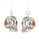 Profile Sugar Skulls Wooden Earrings