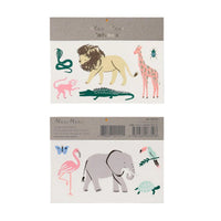 Meri Meri Temporary Tattoos - Safari Animals