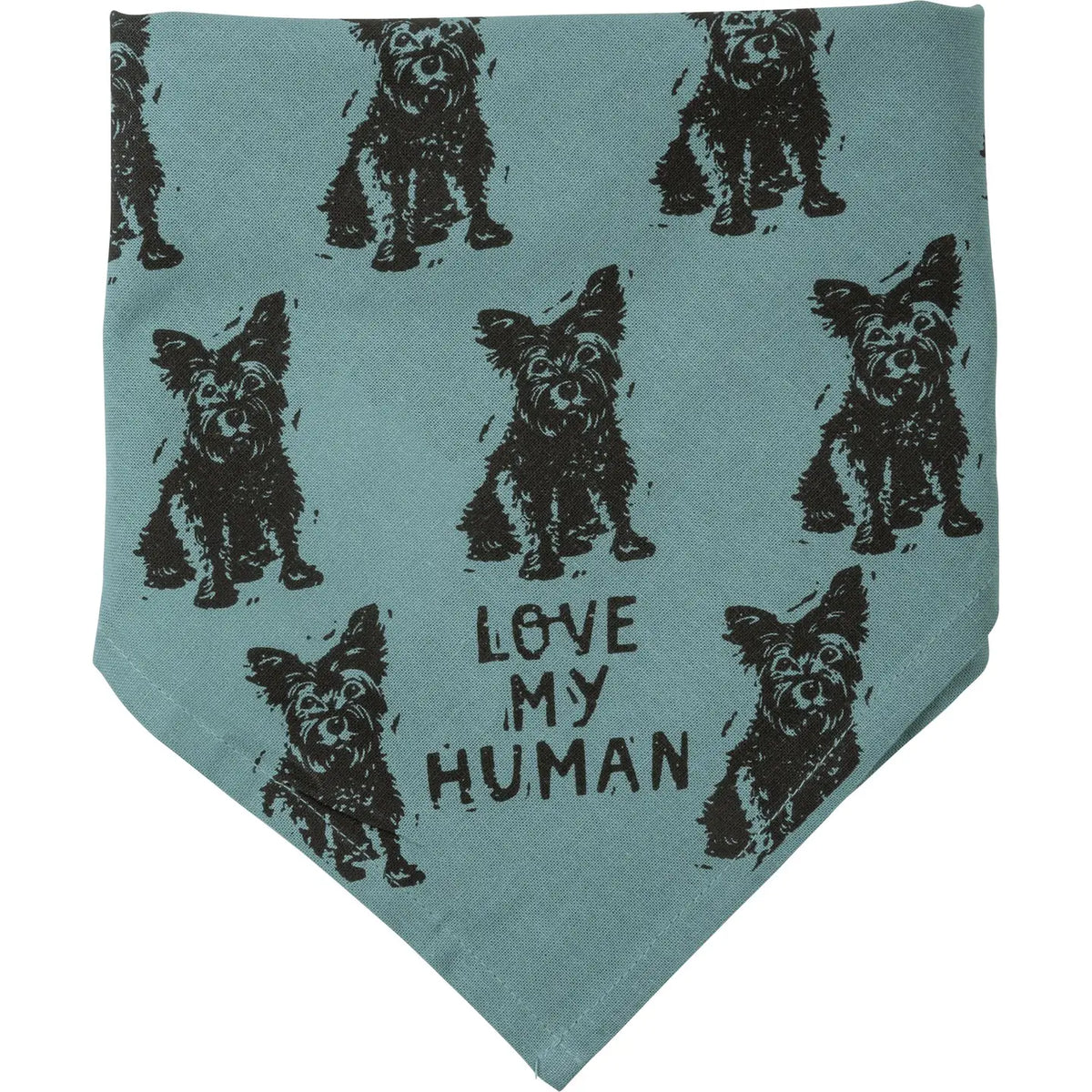 Yorkie/Love My Human Small Pet Bandana