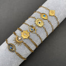 18K Gold-Plated Evil Eye Bracelet