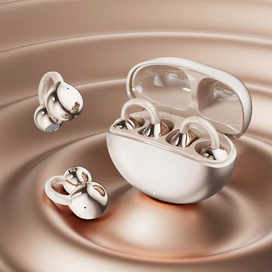 Open Ear Clip-On Earbuds