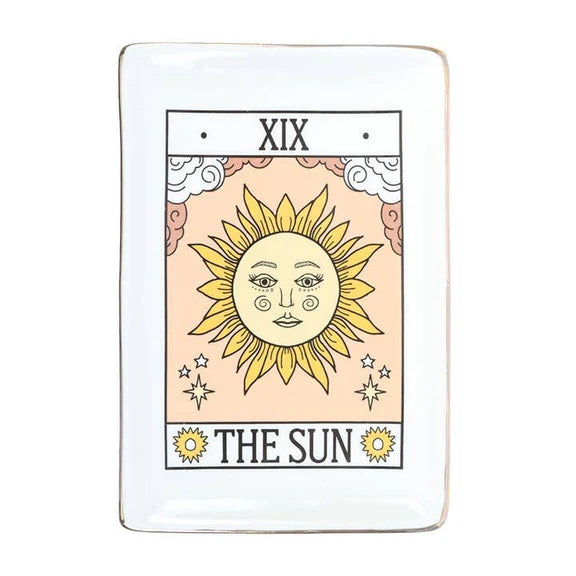 The Sun Tarot Card Ceramic Tray