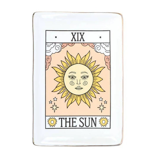 The Sun Tarot Card Ceramic Tray