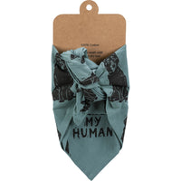 Husky/Love My Human Large Pet Bandana