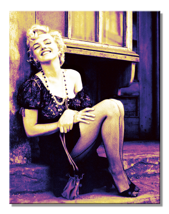 Marilyn Purple Tin Sign