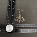 Enamel Flying Dragon Dangle Earrings