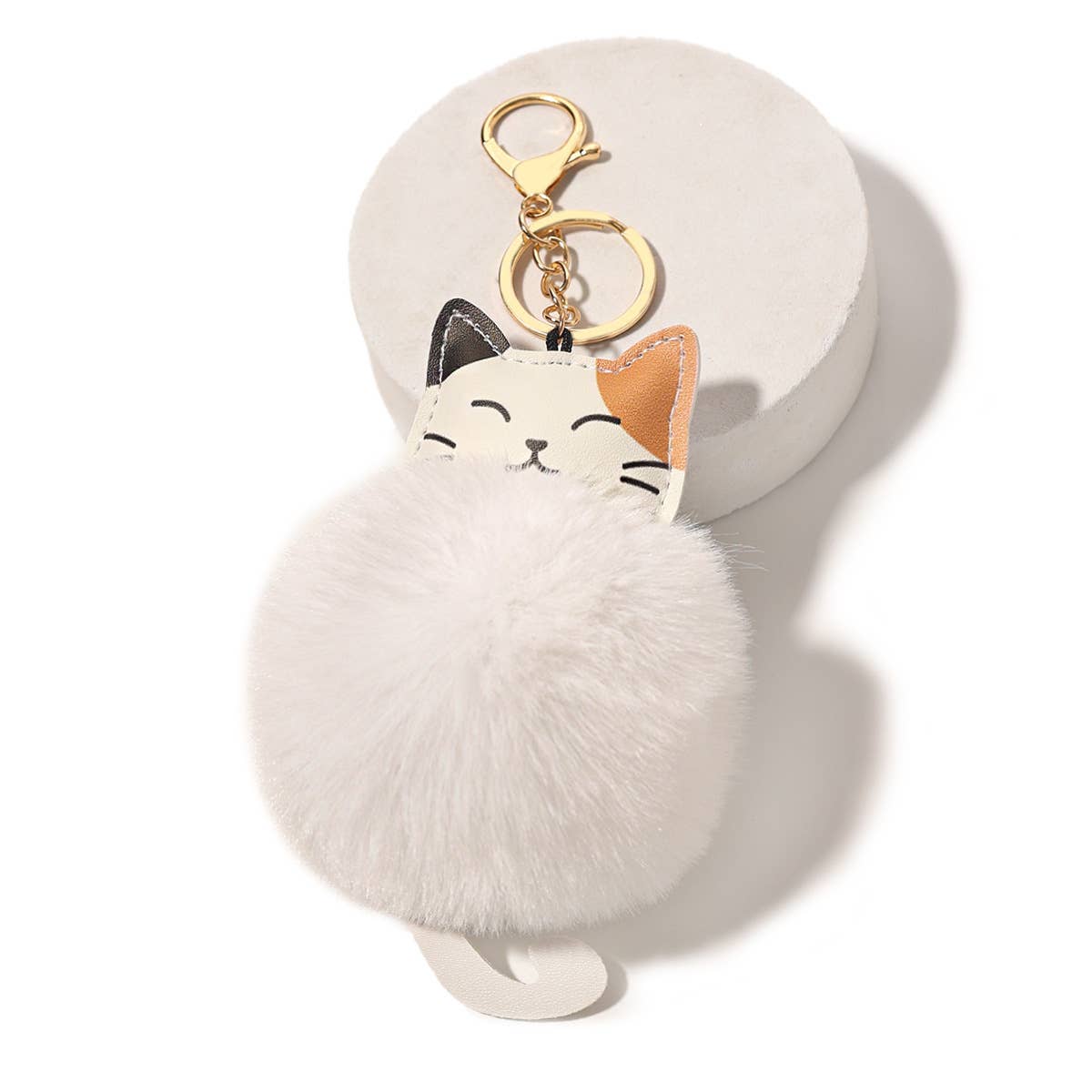 Lucky Cat Plush Keychain Pendant Women's Accessories
