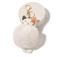 Lucky Cat Plush Keychain Pendant Women's Accessories