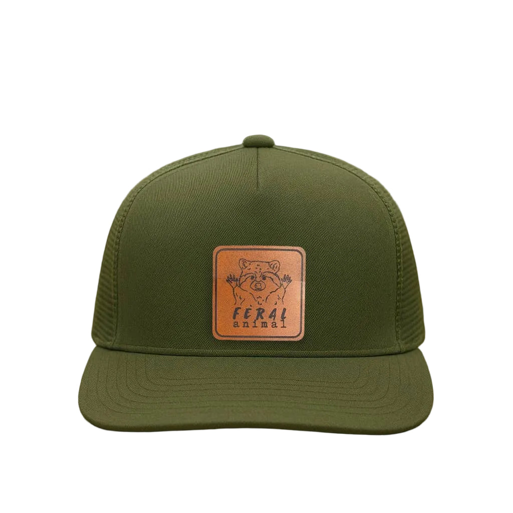 Feral Animal Raccoon Trucker Hat for Kids