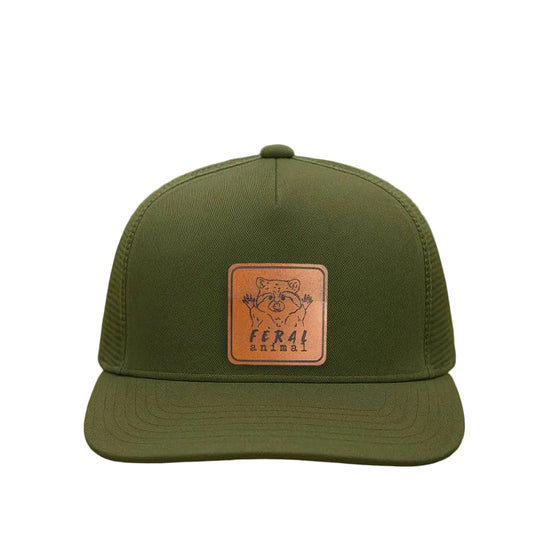 Feral Animal Raccoon Trucker Hat for Kids