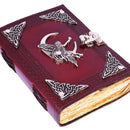 Fairy Leather Embossed Journal with Metal Fairy and Corners