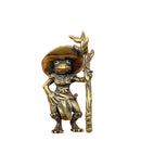 Brass Wizard Frog Desktop Ornament
