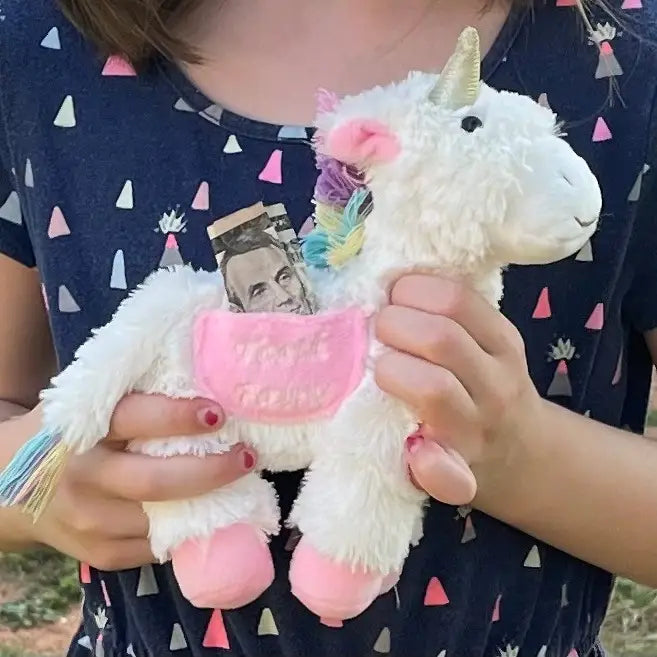 Trixie the unicorn tooth fairy pillow