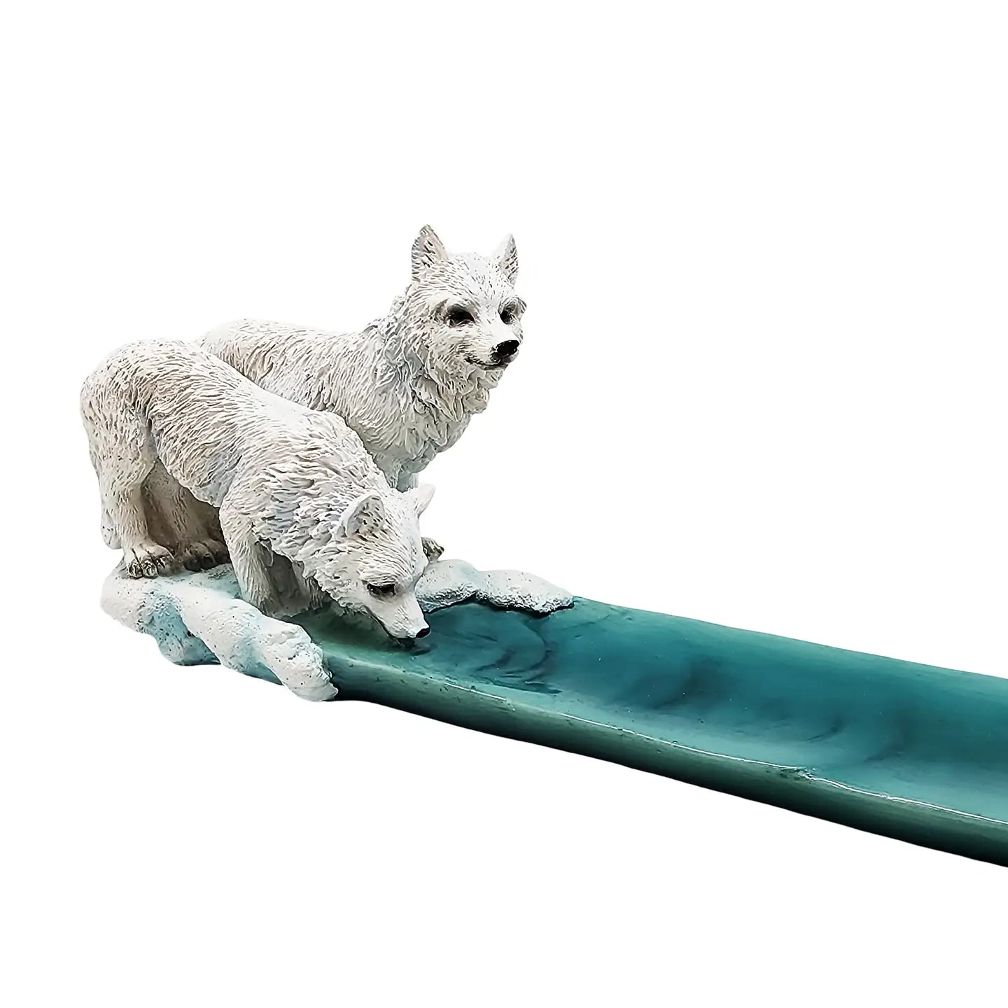 Wolves Drinking Incense Burner