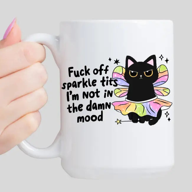Sassy Black Cat Ceramic Mug