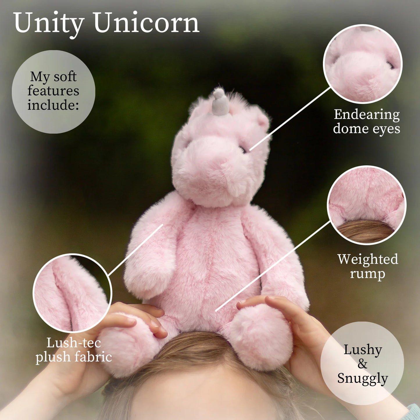Rose Pink Unicorn Plushie