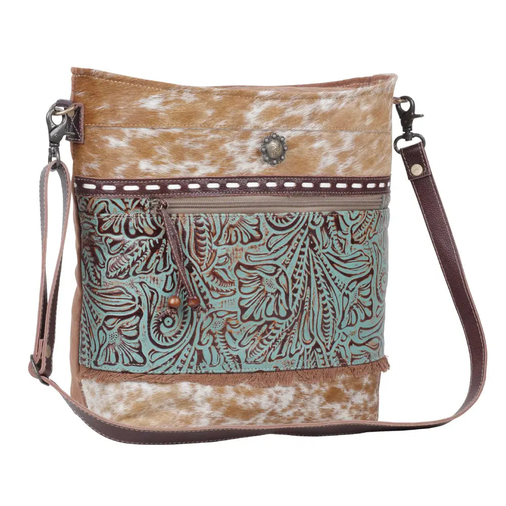 Peridot Canvas & Hairon Bag