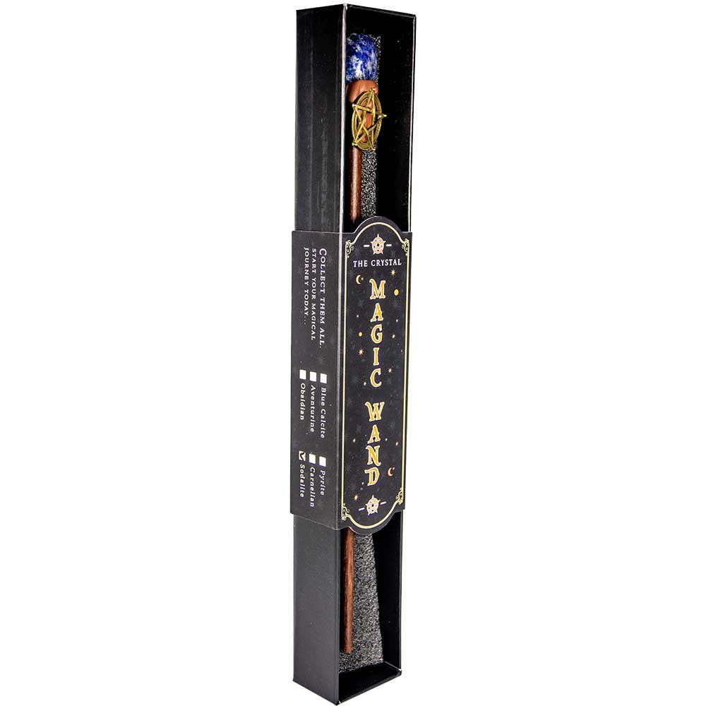 Sodalite & Pentacle Magic Wand w/ Gift Box