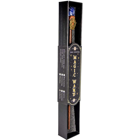 Sodalite & Pentacle Magic Wand w/ Gift Box
