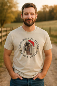 Filthy Animal Christmas Goat Tee