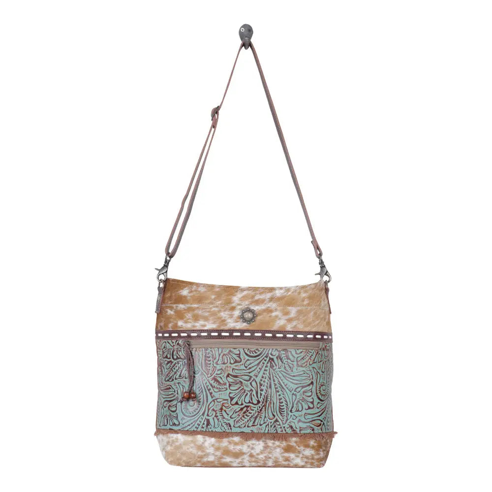 Peridot Canvas & Hairon Bag