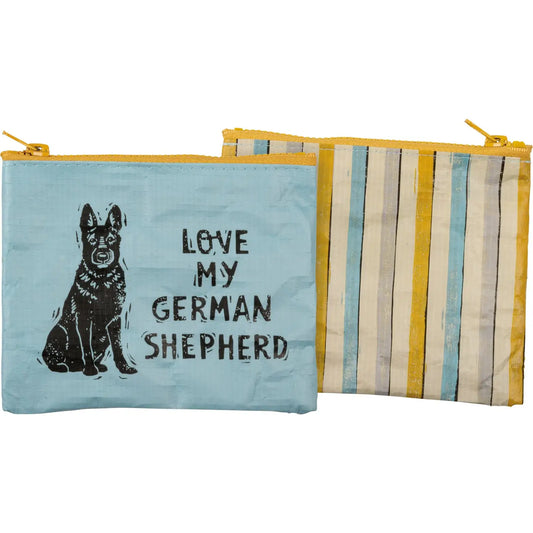 Love My German Shepherd Zipper Wallet