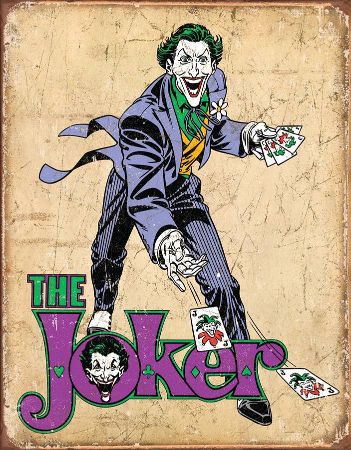 DC Comics The Joker Tin Sign