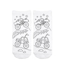 Coloring Socks - Monster Truck Mania
