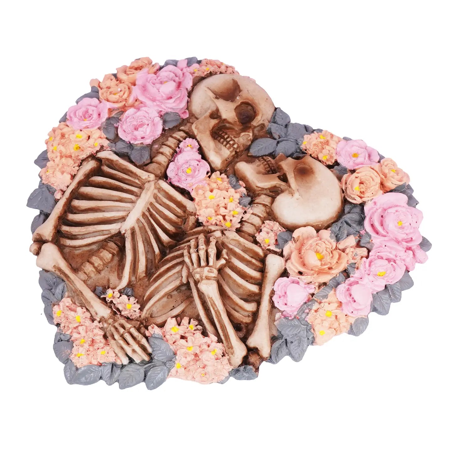 Skeletons with Flowers Incense Burner