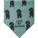 Dachshund/Love My Human Small Pet Bandana