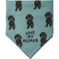 Dachshund/Love My Human Small Pet Bandana