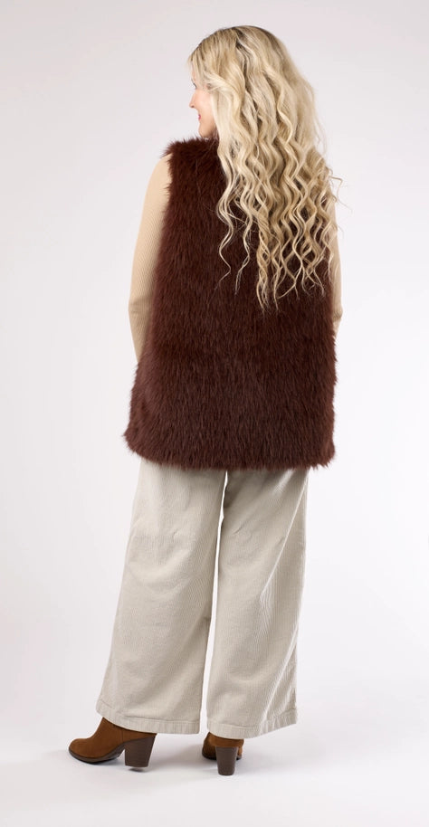 Shaggy Fur Tunic Vest