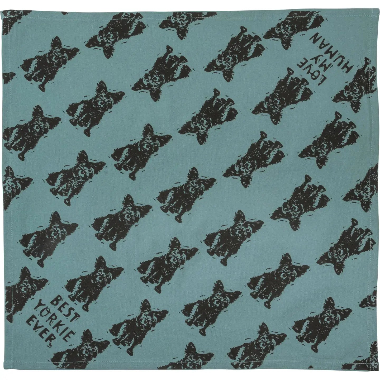 Yorkie/Love My Human Small Pet Bandana
