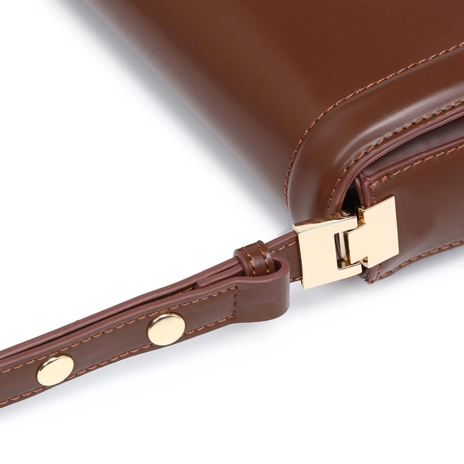 Wave Front Baguette Shoulder Bag