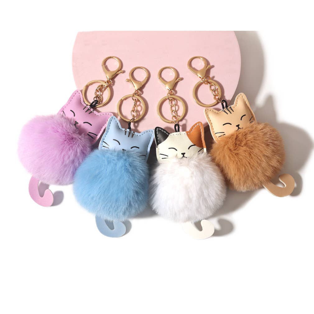 Lucky Cat Plush Keychain Pendant Women's Accessories